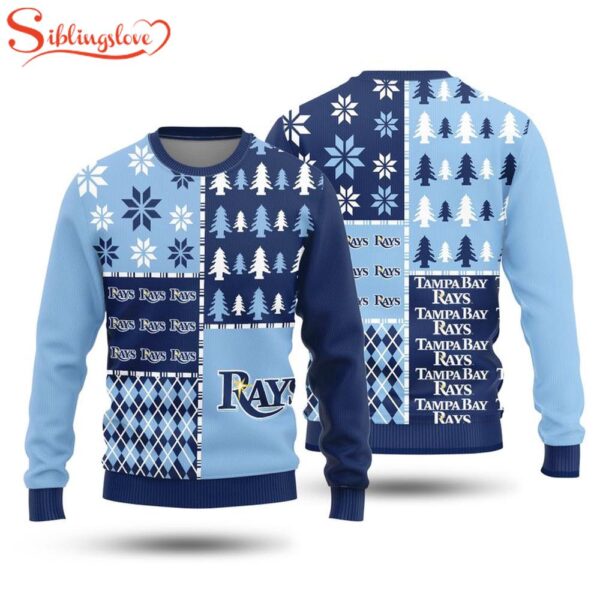 NCAA Tampa Bay Rays Christmas Trees Holiday Sport 3D Sweater