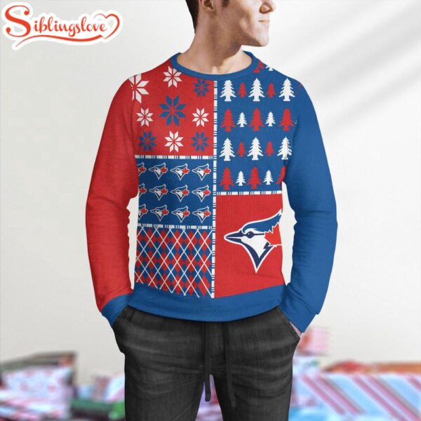 NCAA Toronto Blue Jays Christmas Trees Holiday Sport 3D Sweater