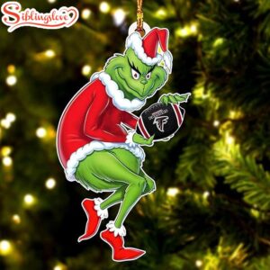 NFL Atlanta Falcons Grinch Stole Christmas Tree Ornament Decoration