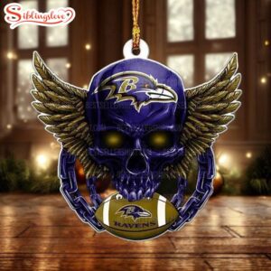 NFL Baltimore Ravens Football Skull…