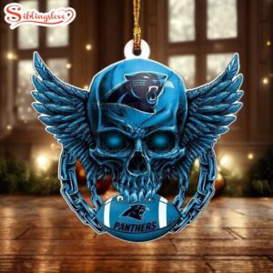 NFL Carolina Panthers Football Skull…