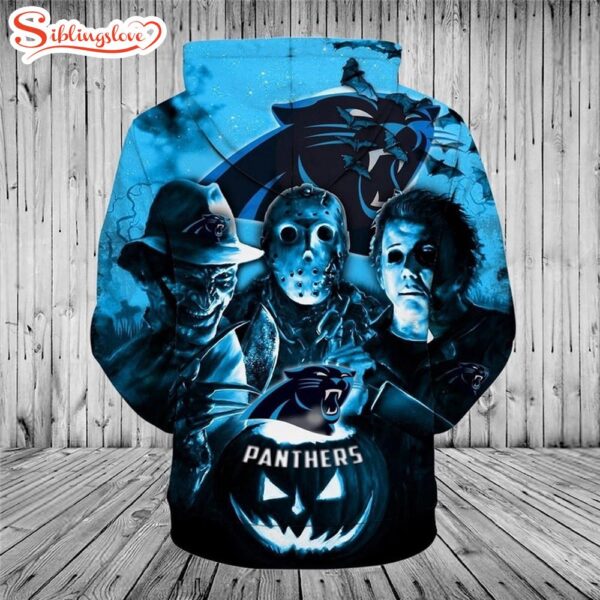 NFL Carolina Panthers Horror Night Halloween All Over Print Hoodie Shirt