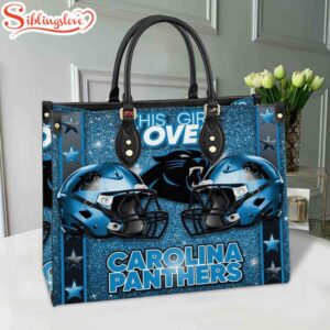 NFL Carolina Panthers Women Leather…