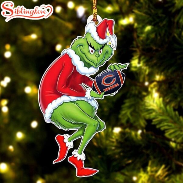 NFL Chicago Bears Grinch Stole Christmas Tree Ornament Decoration