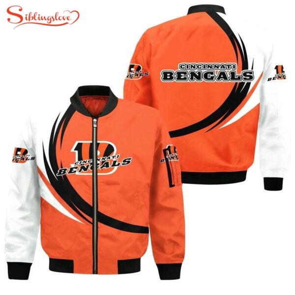 NFL Cincinnati Bengals All Over Print Bomber Jacket