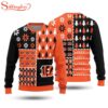 NFL Cincinnati Bengals Christmas Pine Trees All Over Print Sweater