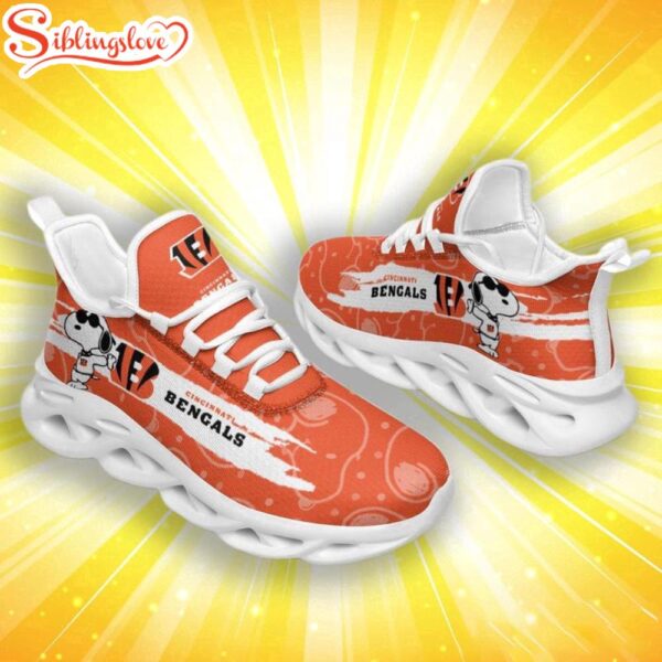 NFL Cincinnati Bengals Snoopy Max Soul Shoes Gift For Fans