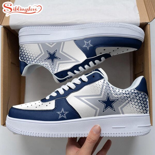 NFL Dallas Cowboys Logo Air Force 1 Shoes Sport Shoes For Fans