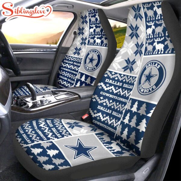 NFL Dallas Cowboys Ugly Christmas Car Seat Covers