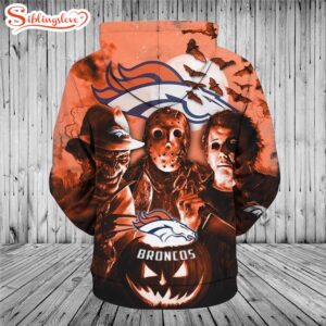 NFL Denver Broncos Horror Night Halloween All Over Print Hoodie Shirt