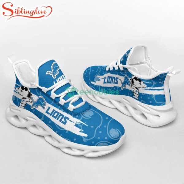 NFL Detroit Lions Snoopy Max Soul Shoes Gift For Fans