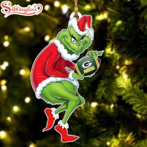 NFL Green Bay Packers Grinch Stole Christmas Tree Ornament Decoration