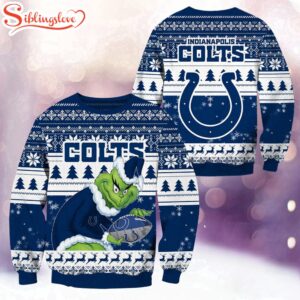 NFL Indianapolis Colts Football Grinch Christmas Ugly Sweater