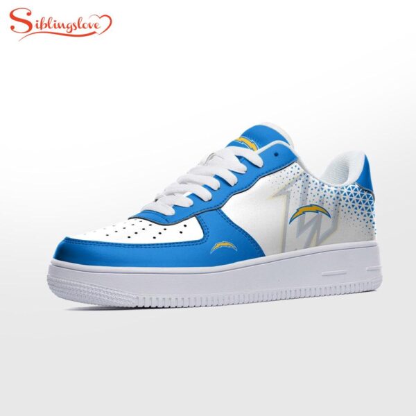 NFL Los Angeles Chargers Logo Air Force 1 Shoes Sport Shoes For Fans