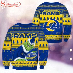 NFL Los Angeles Rams Football Grinch Christmas Ugly Sweater