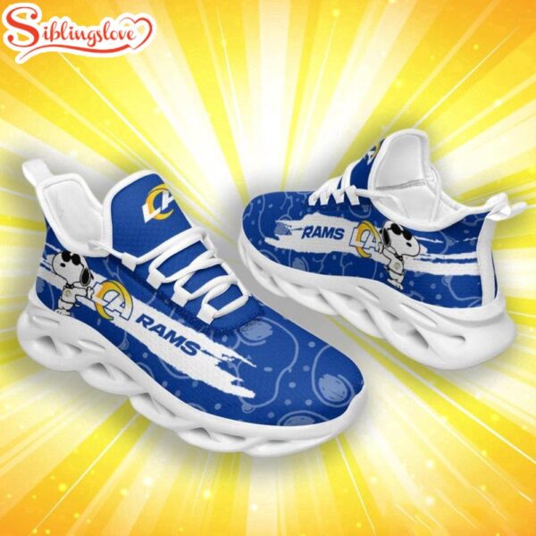 NFL Los Angeles Rams Snoopy Max Soul Shoes Gift For Fans