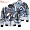 NFL Los Angeles Rams Snoopy The Peanuts Merry Christmas 3D Bomber Jacket