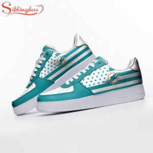 NFL Miami Dolphins American Flag Air Force 1 Shoes Gift For Fans