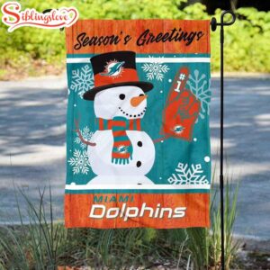 NFL Miami Dolphins Snowman Merry…