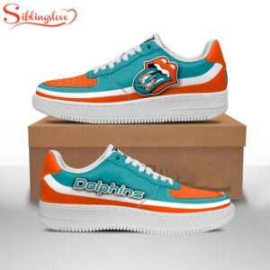 NFL Miami Dolphins Lips Air Force 1 Shoes Gift For Fans