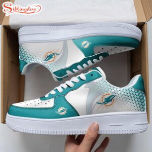 NFL Miami Dolphins Logo Air Force 1 Shoes Gift For Fans