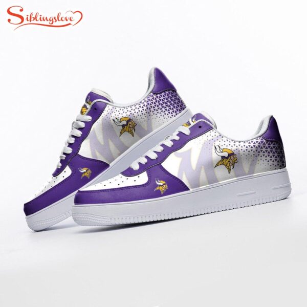 NFL Minnesota Vikings Logo Air Force 1 Shoes Sport Shoes For Fans