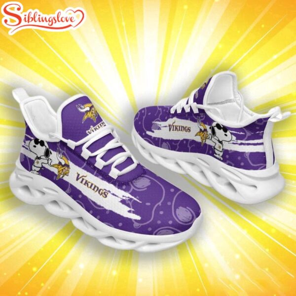 NFL Minnesota Vikings Snoopy Max Soul Shoes Gift For Fans