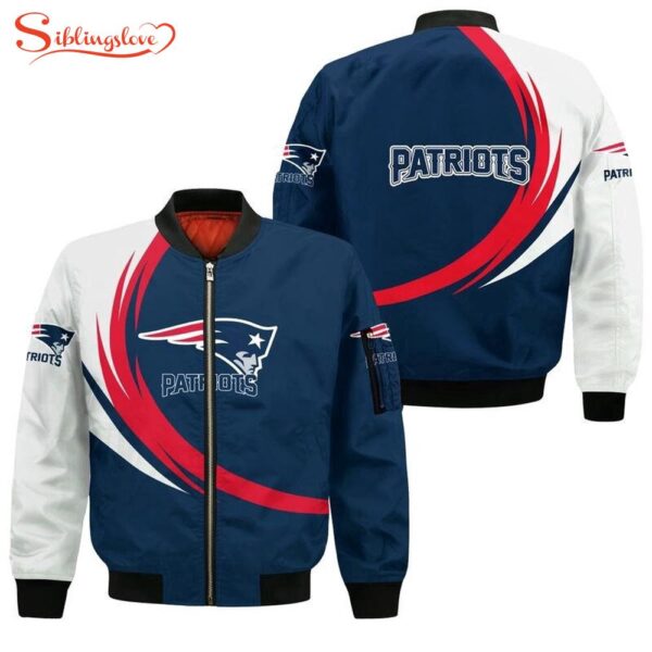 NFL New England Patriots All Over Print Bomber Jacket