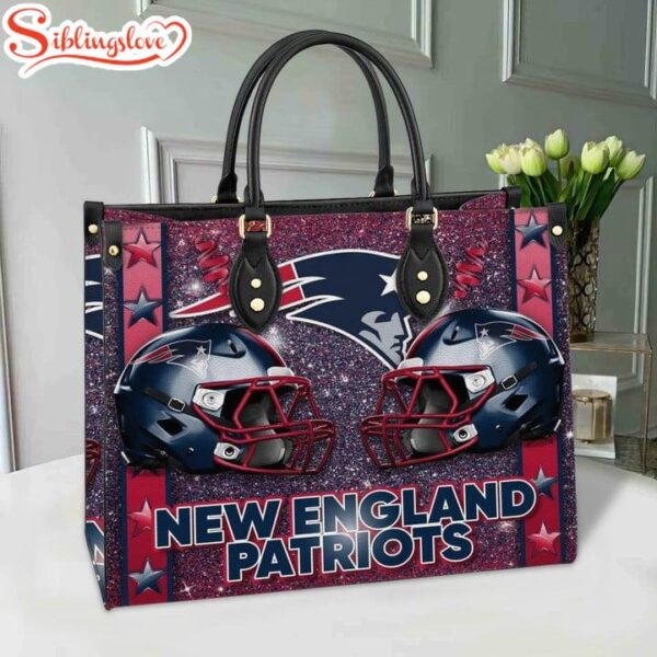 NFL New England Patriots Women Leather Hand Bag Gift For Fans