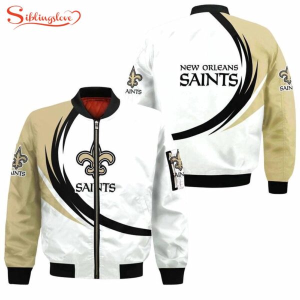 NFL New Orleans Saints All Over Print Bomber Jacket