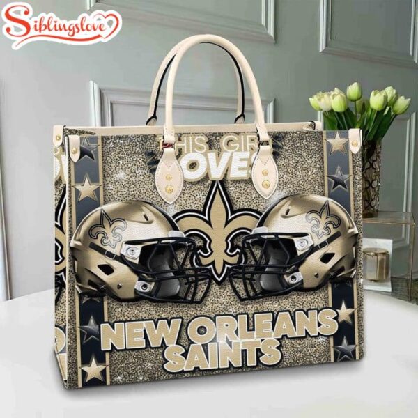 NFL New Orleans Saints Women Leather Hand Bag Gift For Fans