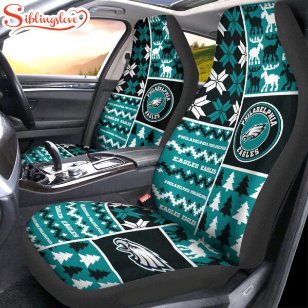 NFL Philadelphia Eagles Ugly Christmas Car Seat Covers