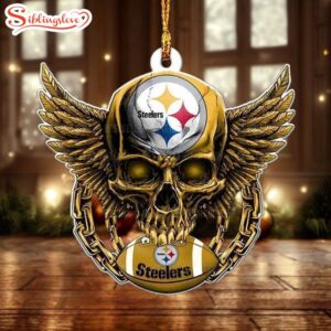 NFL Pittsburgh Steelers Football Skull…