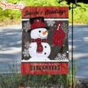 NFL Tampa Bay Buccaneers Snowman Merry Christmas Flag Decor