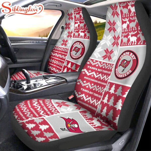 NFL Tampa Bay Buccaneers Ugly Christmas Car Seat Covers