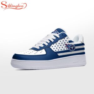 NFL Tennessee Titans American Flag Air Force 1 Shoes Gift For Fans