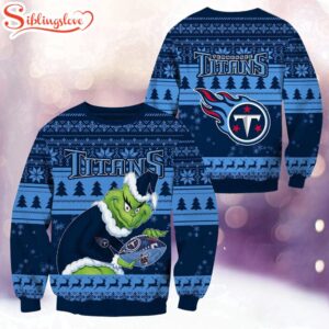 NFL Tennessee Titans Football Grinch Christmas Ugly Sweater