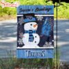 NFL Tennessee Titans Snowman Merry Christmas Flag Decor