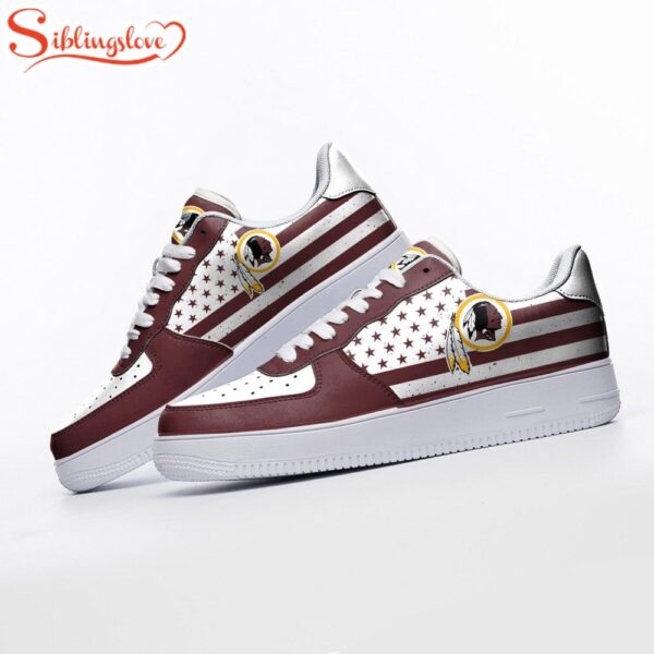 NFL Washington Redskins American Flag Football Team Air Force 1 Shoes