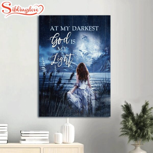 Nigh Sky Girl Come To God Is My Life Canvas Wall Art