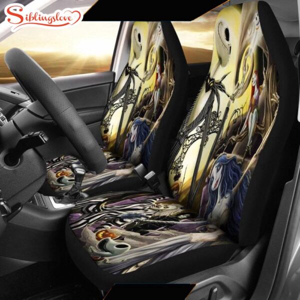 Nightmare Before Christmas Cartoon Disney  Cartoon Seat Cover Car Decor