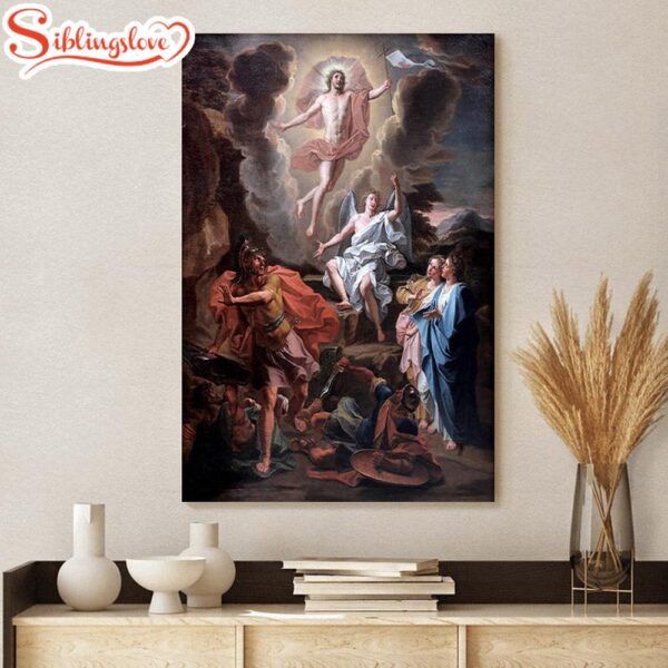 Noel Coypel Resurrection Canvas Picture Jesus Christ Canvas Art Christian Wall Canvas