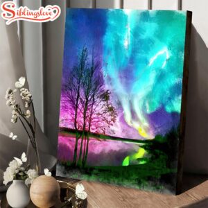 Nothern Lights Painting Canvas Wall…