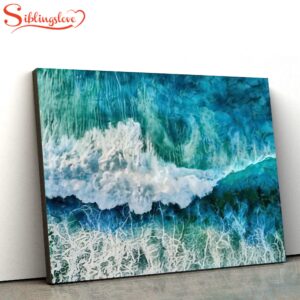 Ocean Waves Beach Canvas Wall…