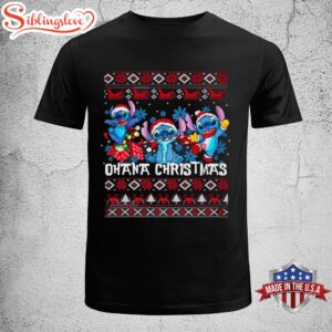 Ohana Merry Christmas Stitch Unisex T-Shirt