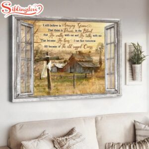 Old Barn Painting Countryside Landscape…