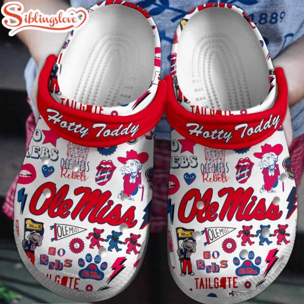 Ole Miss Rebels NCAA Sport Clogs Shoes Comfortable For Men Women