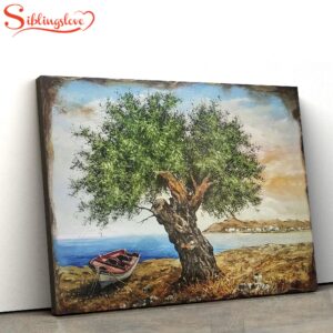 Olive Tree On Wood Painting…