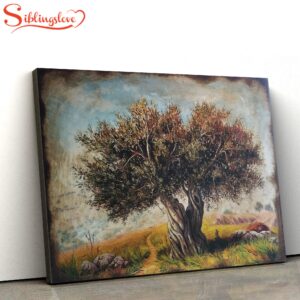 Olive Tree Painting Canvas Wall…