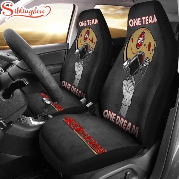 One Team One Dream 49ers Football Team Car Seat Covers